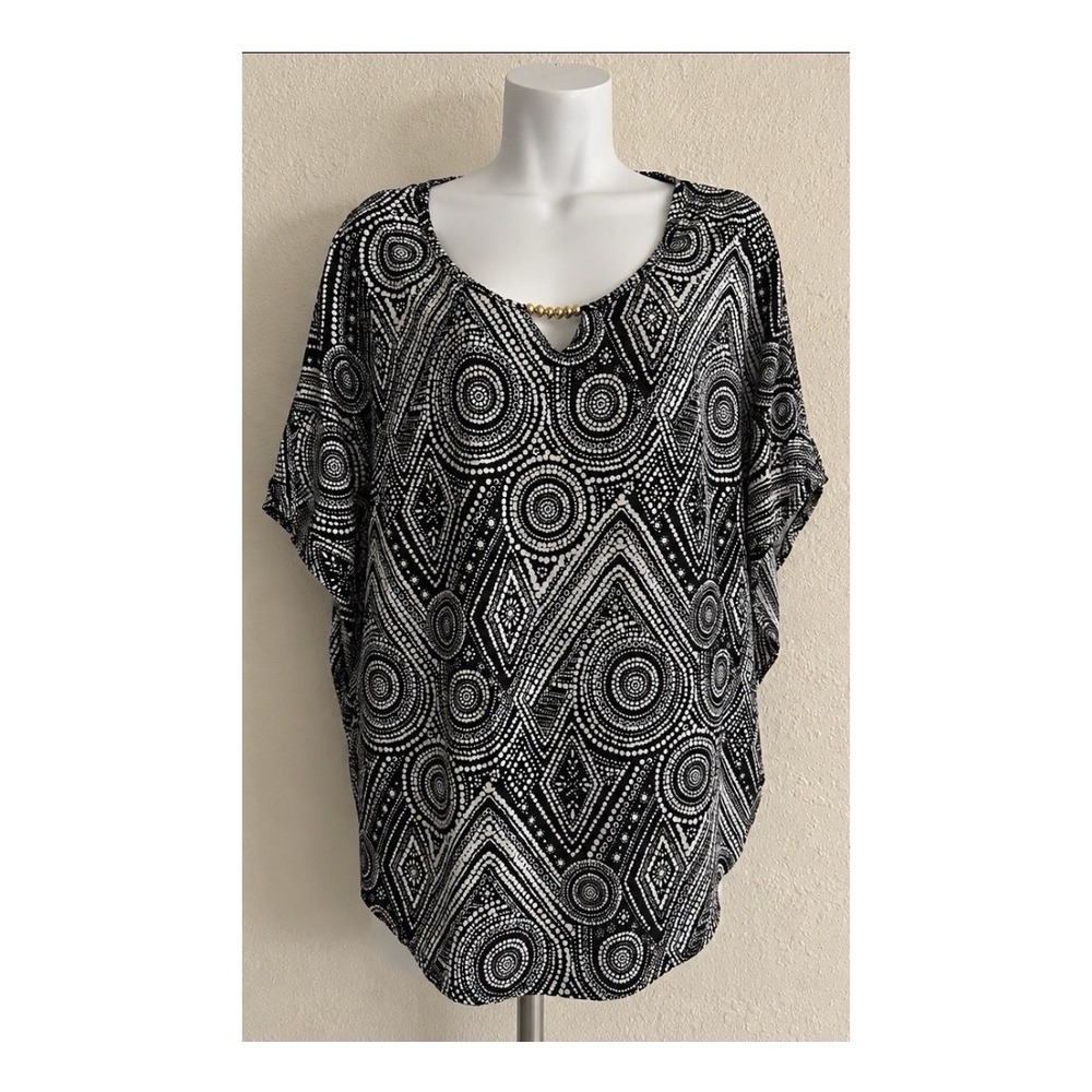 Large Robert Louis Gold Beaded Top #1086*8**